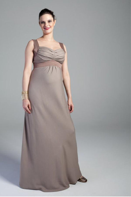 Produto vestido-festa-para-gestante-CI2012P00010 Descrição Vestido em tecido toque de seda e detalhes em cetim sarjado.
